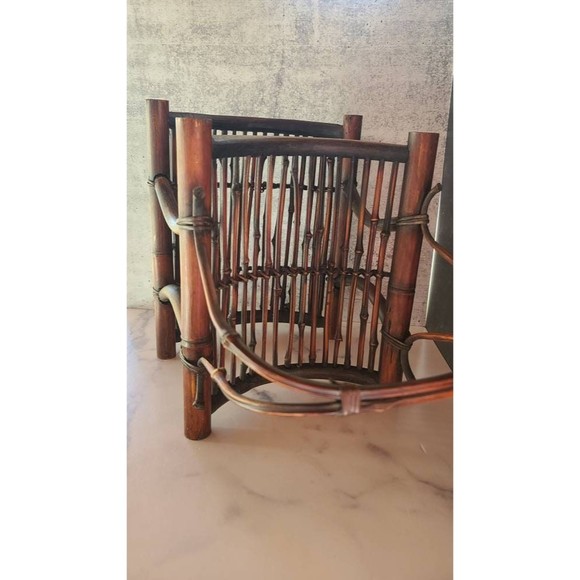 Vintage Wooden Magazine Rack - Picture 2 of 10